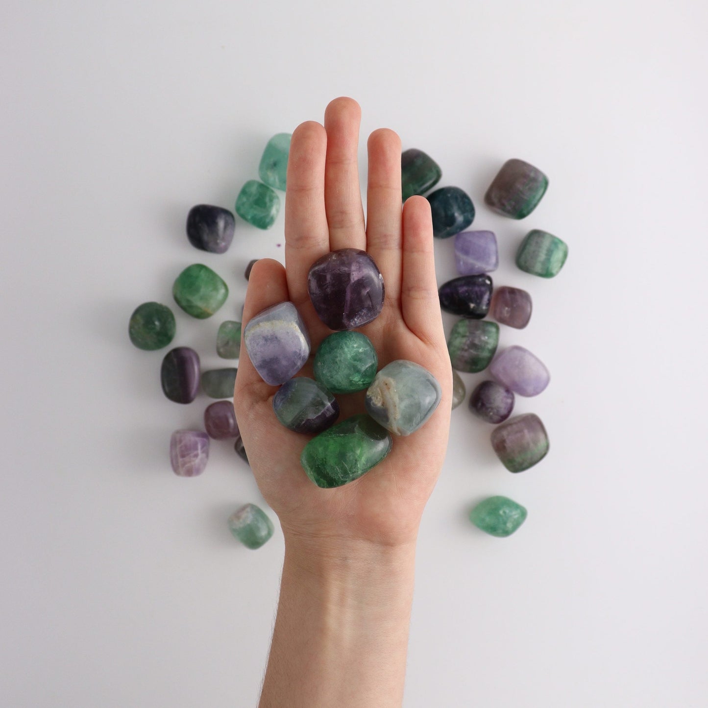 1kg Fluorite Tumbles | Mi Esperanza Minerals | Supplier of Crystals and Onyx