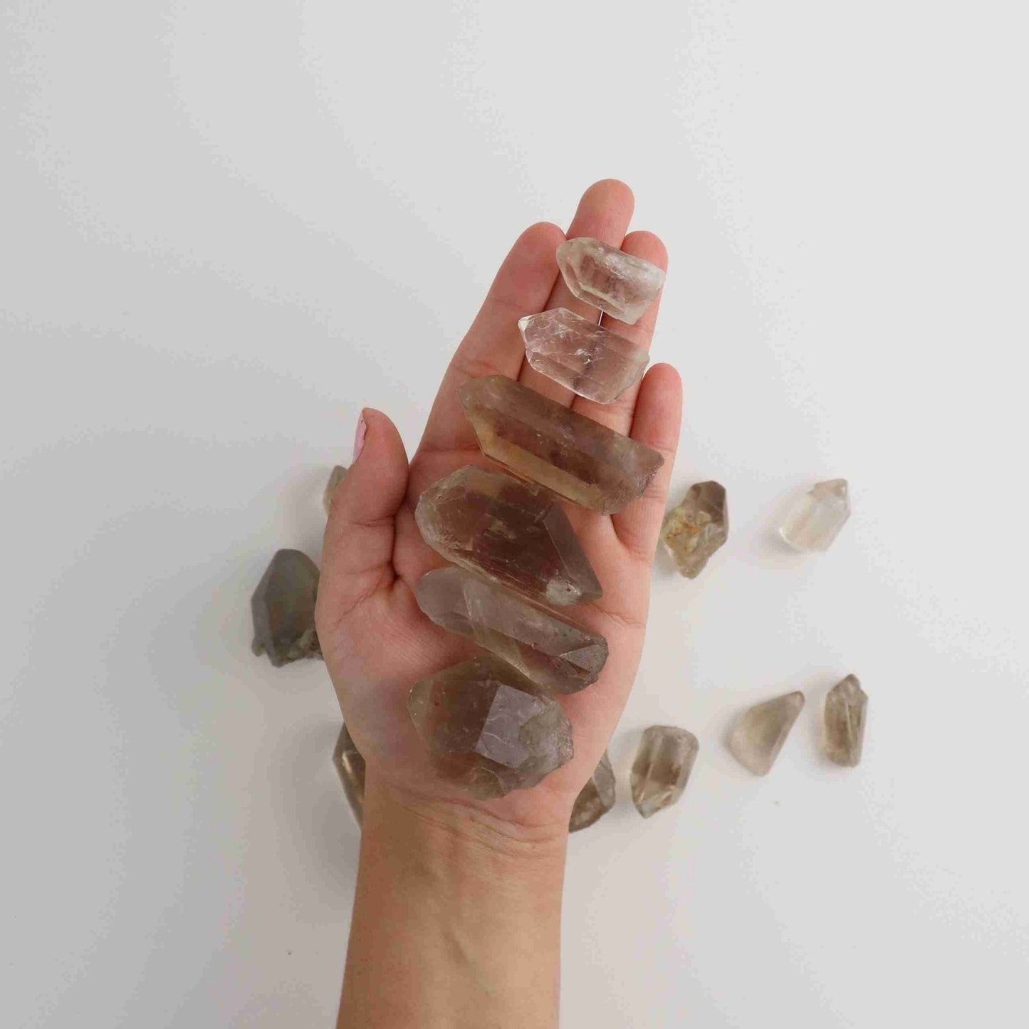 500g Light Smoky Quartz | Mi Esperanza Minerals | Supplier of Crystals and Onyx