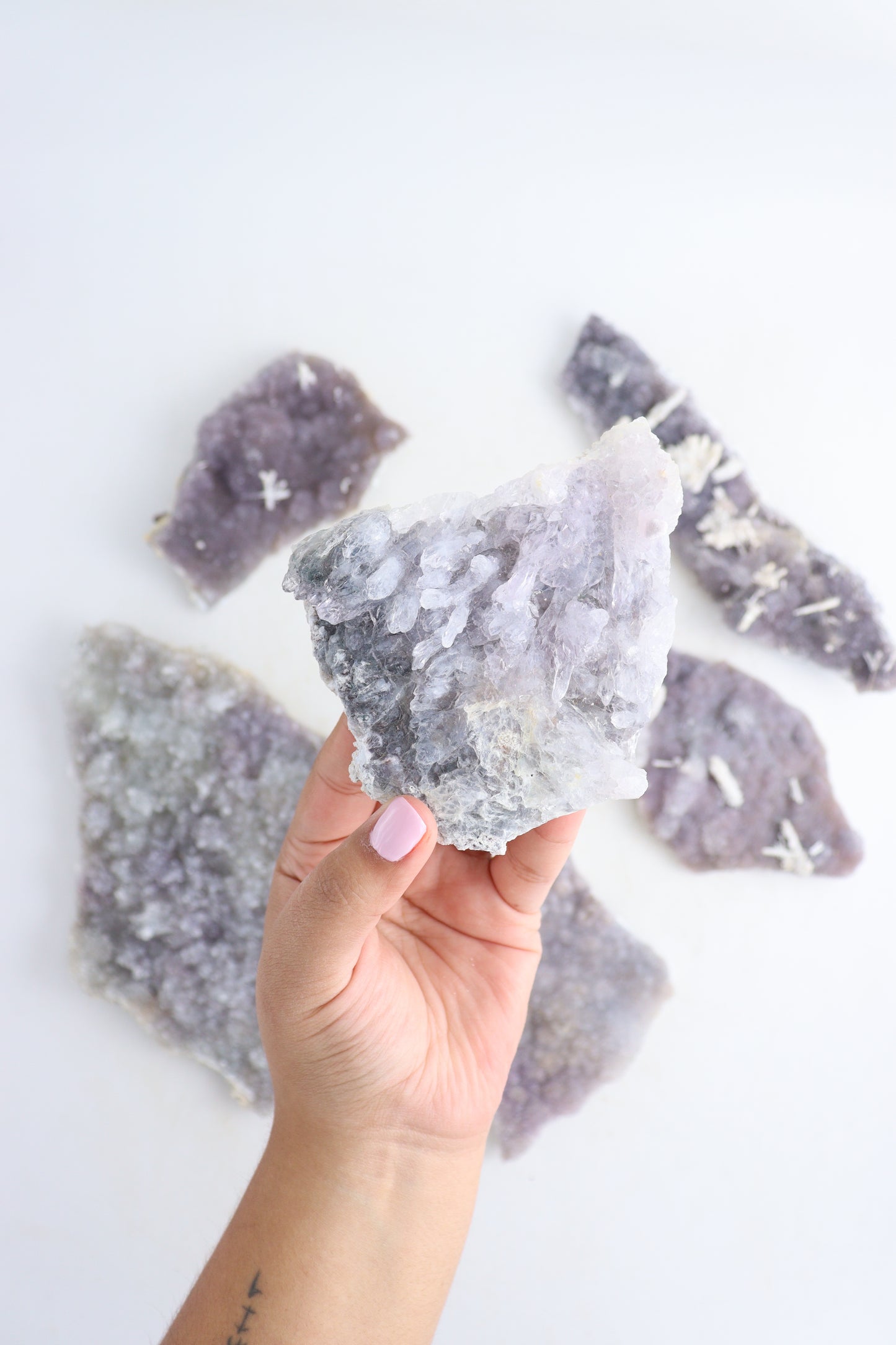 Amethyist Falts Set of 6 - Expert Supplier of Wholesale Crystals & Bulk Gemstones