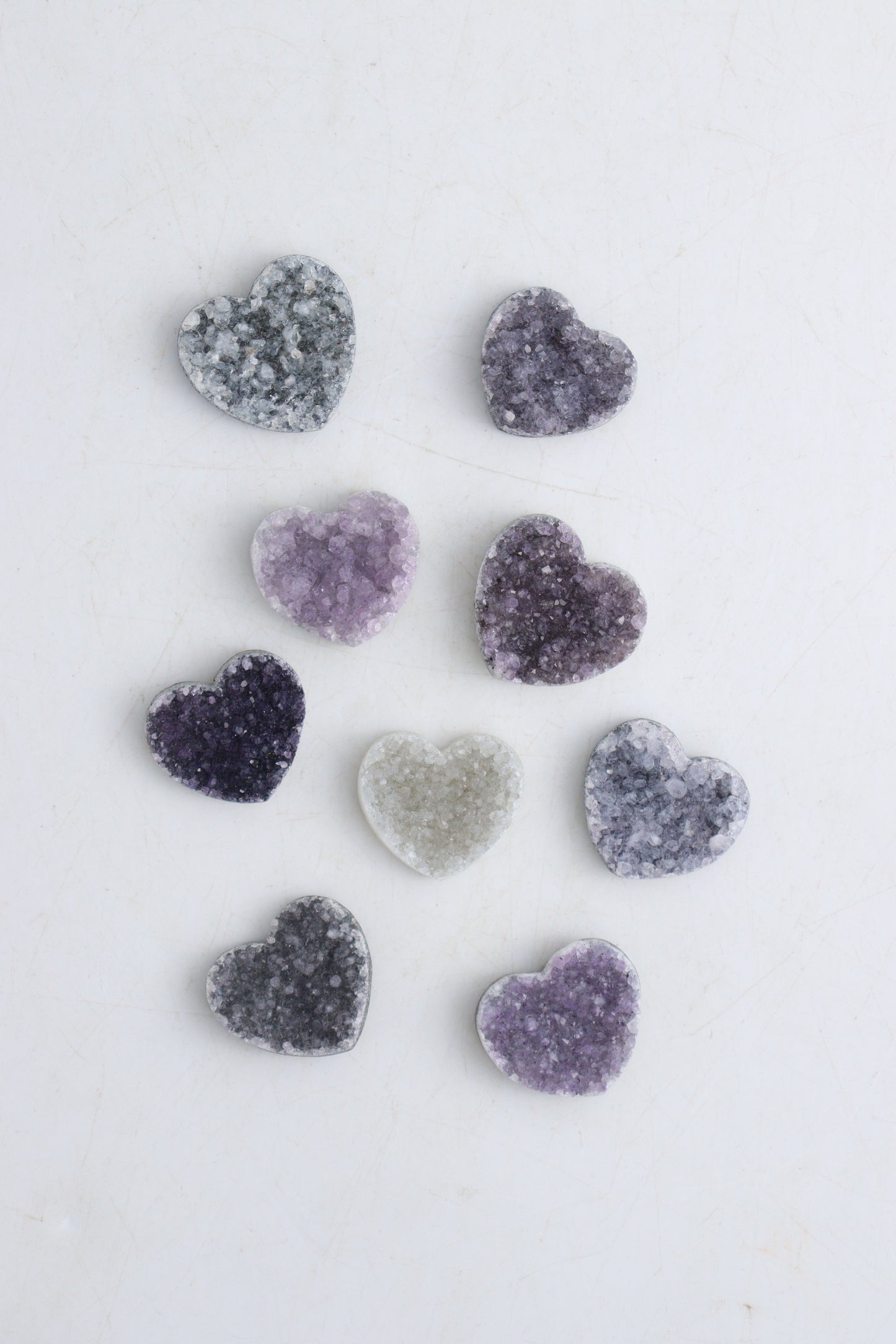 Amethyst Heart Cabs - Expert Supplier of Wholesale Crystals & Bulk Gemstones