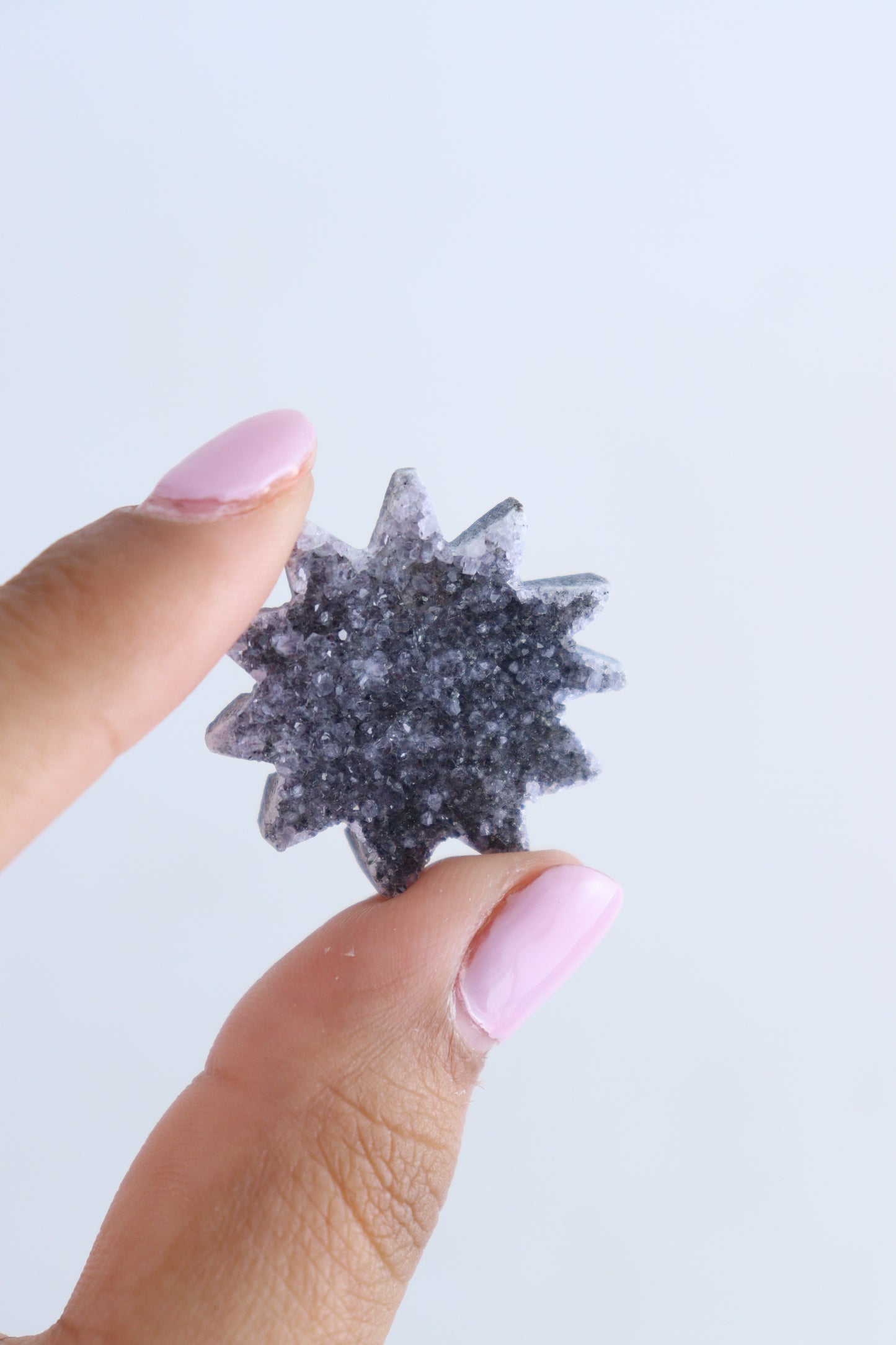 Amethyst Star Cabs Set of 9 - Expert Supplier of Wholesale Crystals & Bulk Gemstones