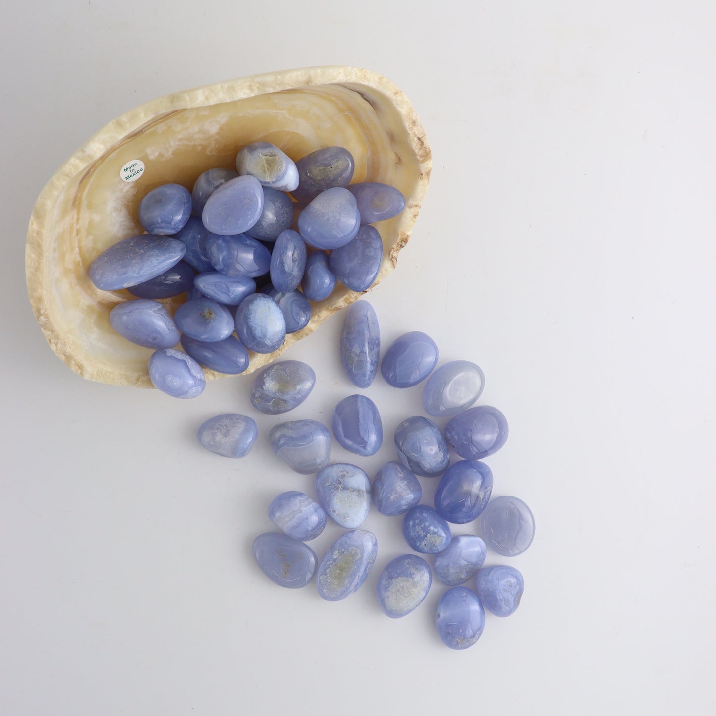 1kg Blue Lace Agate Tumbles | Mi Esperanza Minerals | Supplier of Crystals and Onyx