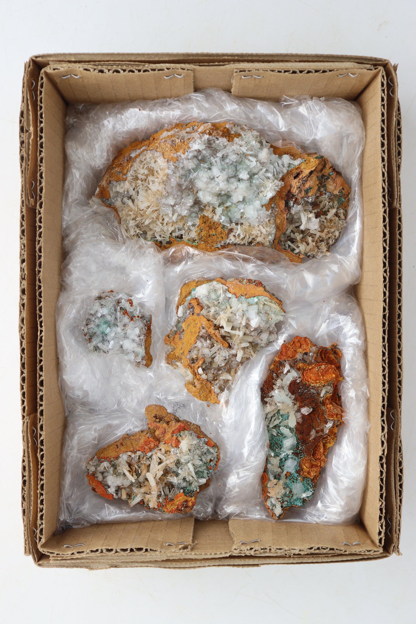 Hemimorphite Cluster Flat - Expert Supplier of Wholesale Crystals & Bulk Gemstones