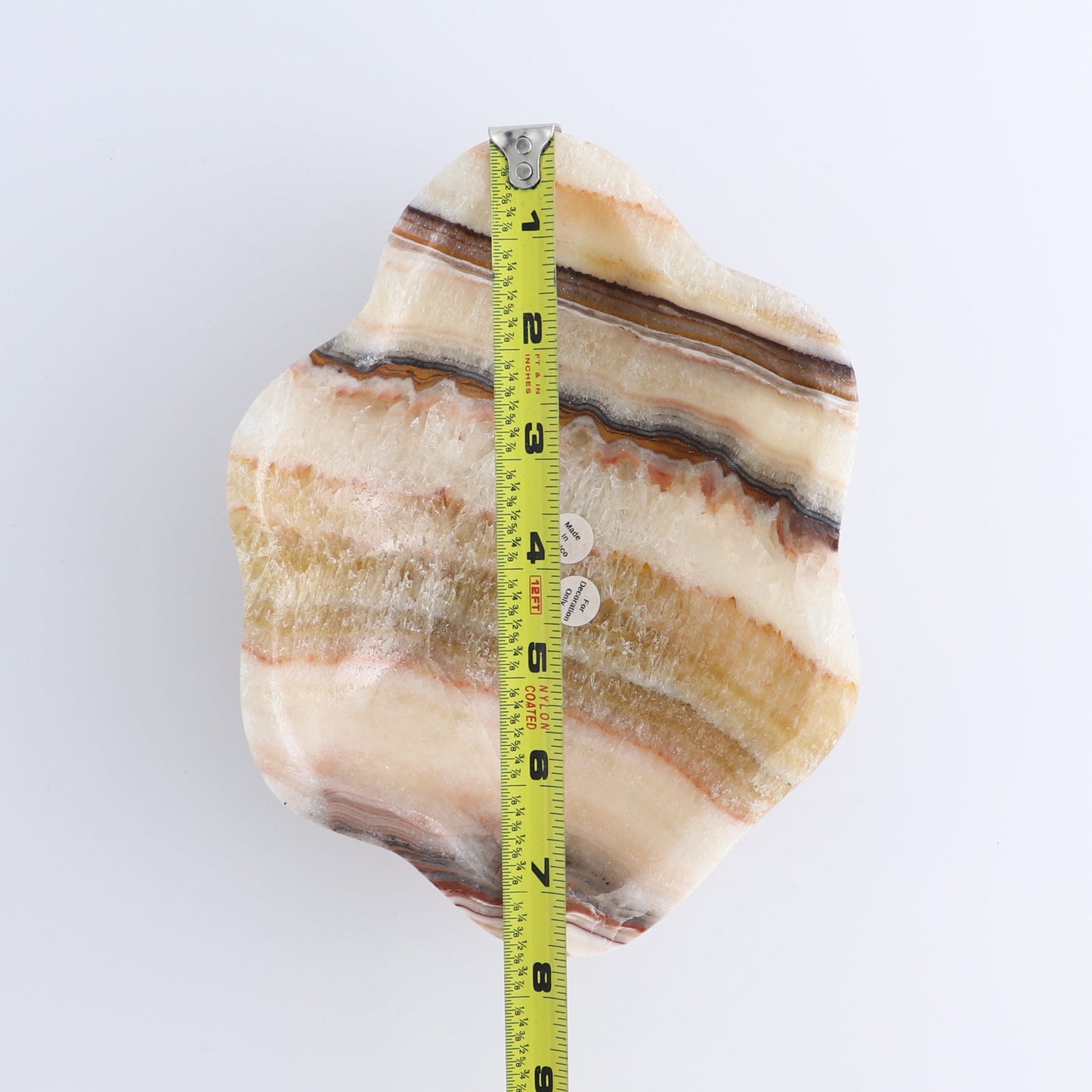 One Small Bowl Mexican Onyx/Calcite Mix Amber | Mi Esperanza Minerals | Supplier of Crystals and Onyx
