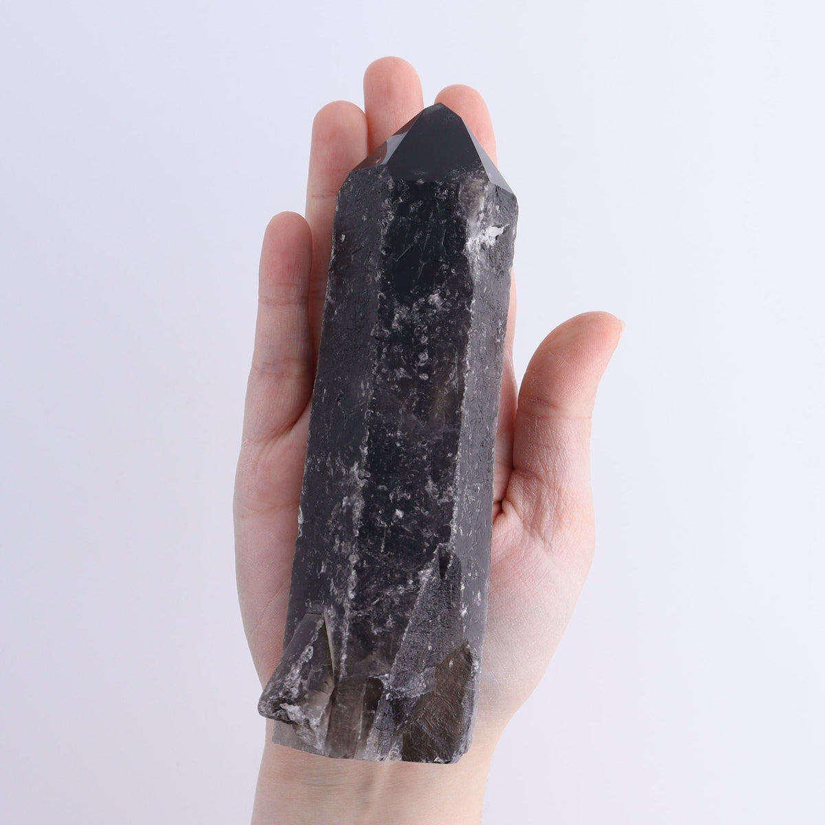 Dark Smoky Quartz Towers Set of 8 | Mi Esperanza Minerals | Supplier of Crystals and Onyx