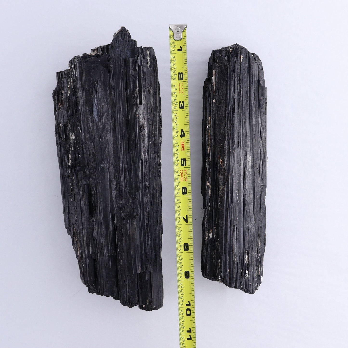 Black Tourmaline Log Set of 2 | Mi Esperanza Minerals | Supplier of Crystals and Onyx