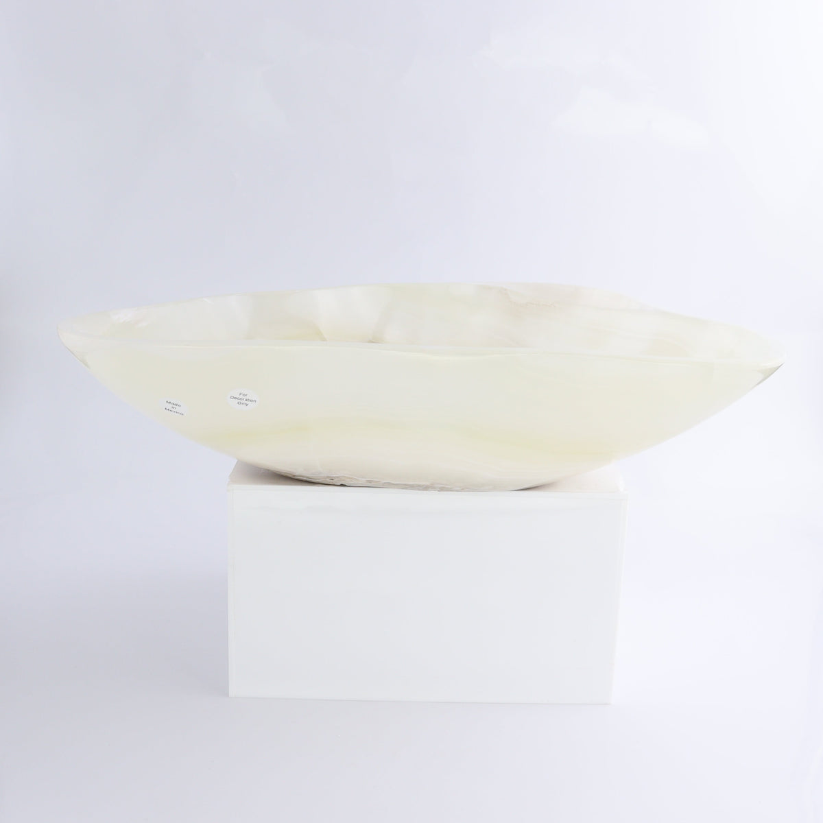 Mexican Onyx/Calcite Bowl 12" | Mi Esperanza Minerals | Supplier of Crystals and Onyx