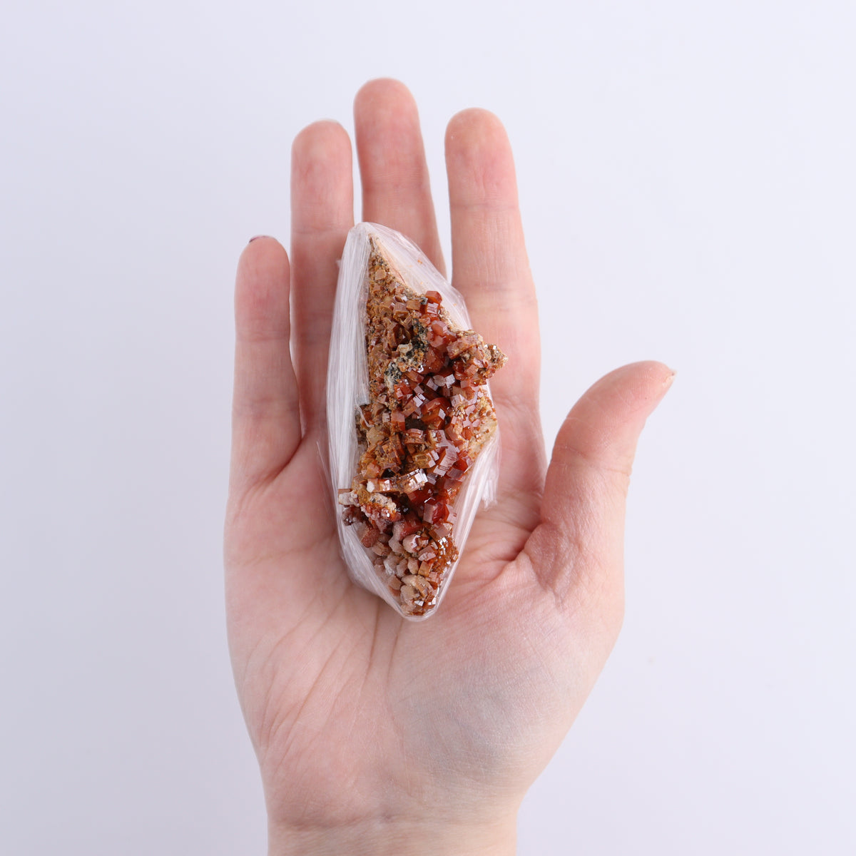 Vanadinite on Barite Flat from Morocco | Mi Esperanza Minerals | Supplier of Crystals and Onyx