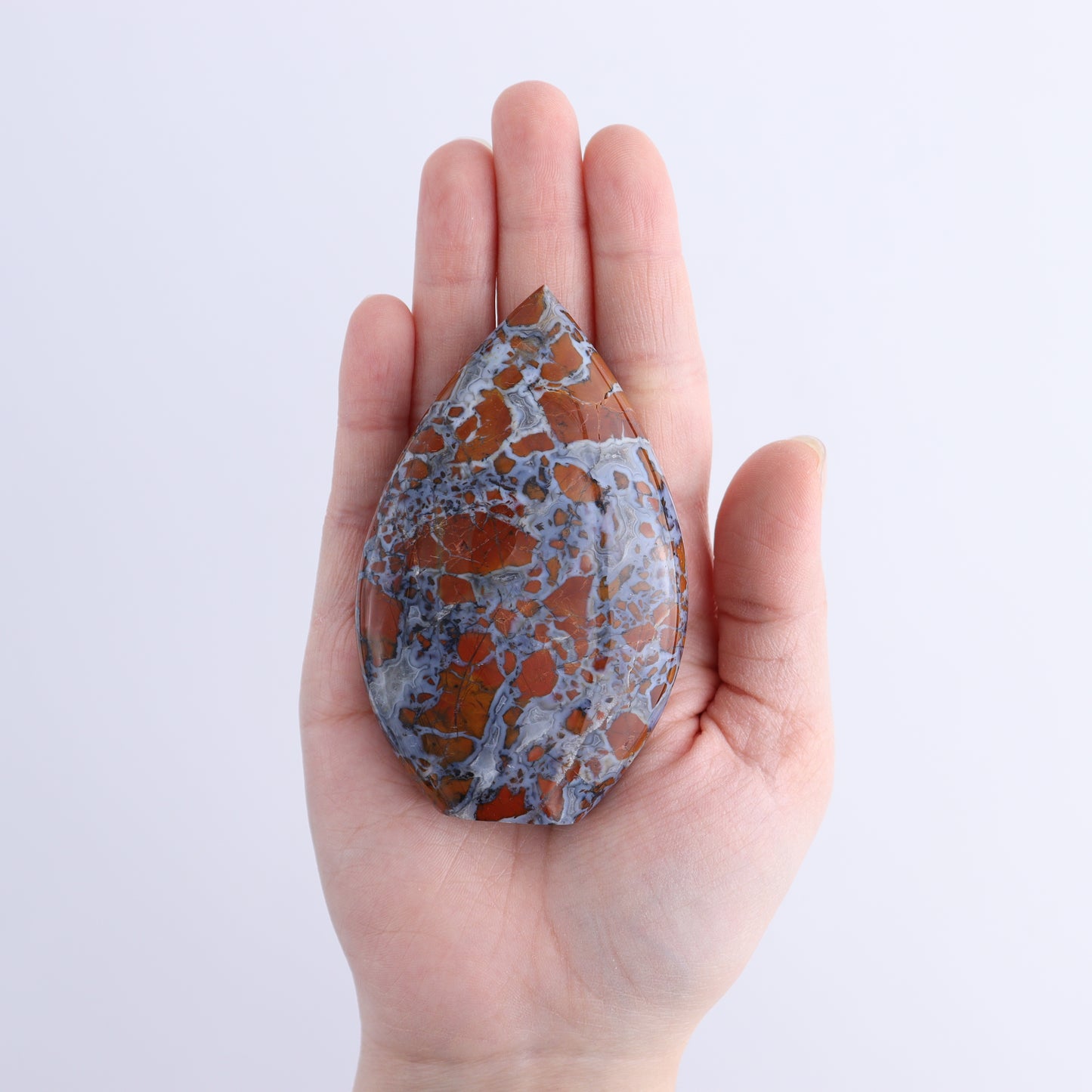 Brecciated Jasper Moons, Stars, Towers, Clouds, and Flames Set of 10