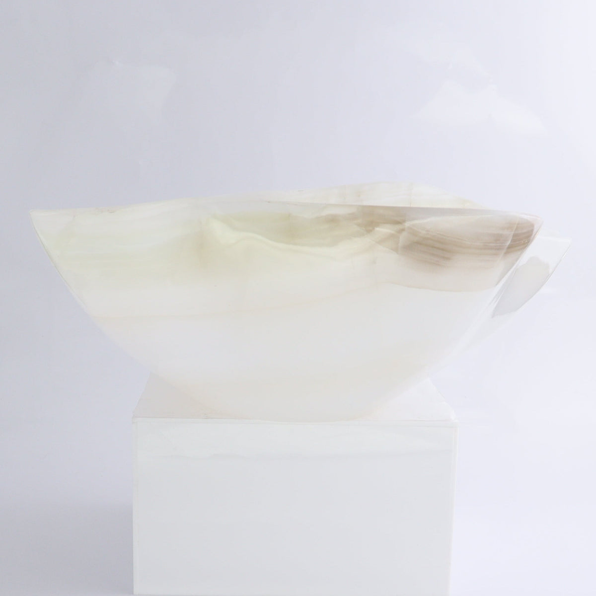 Mexican Onyx/Calcite Bowl 15" | Mi Esperanza Minerals | Supplier of Crystals and Onyx