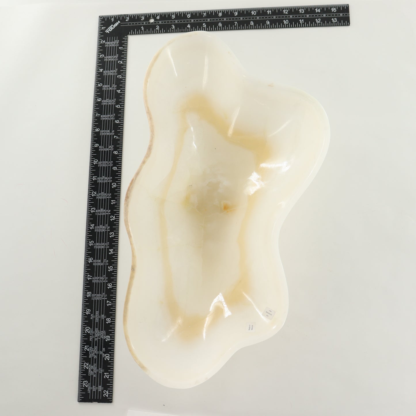 Mexican Onyx/Calcite Bowl 20" | Mi Esperanza Minerals | Supplier of Crystals and Onyx