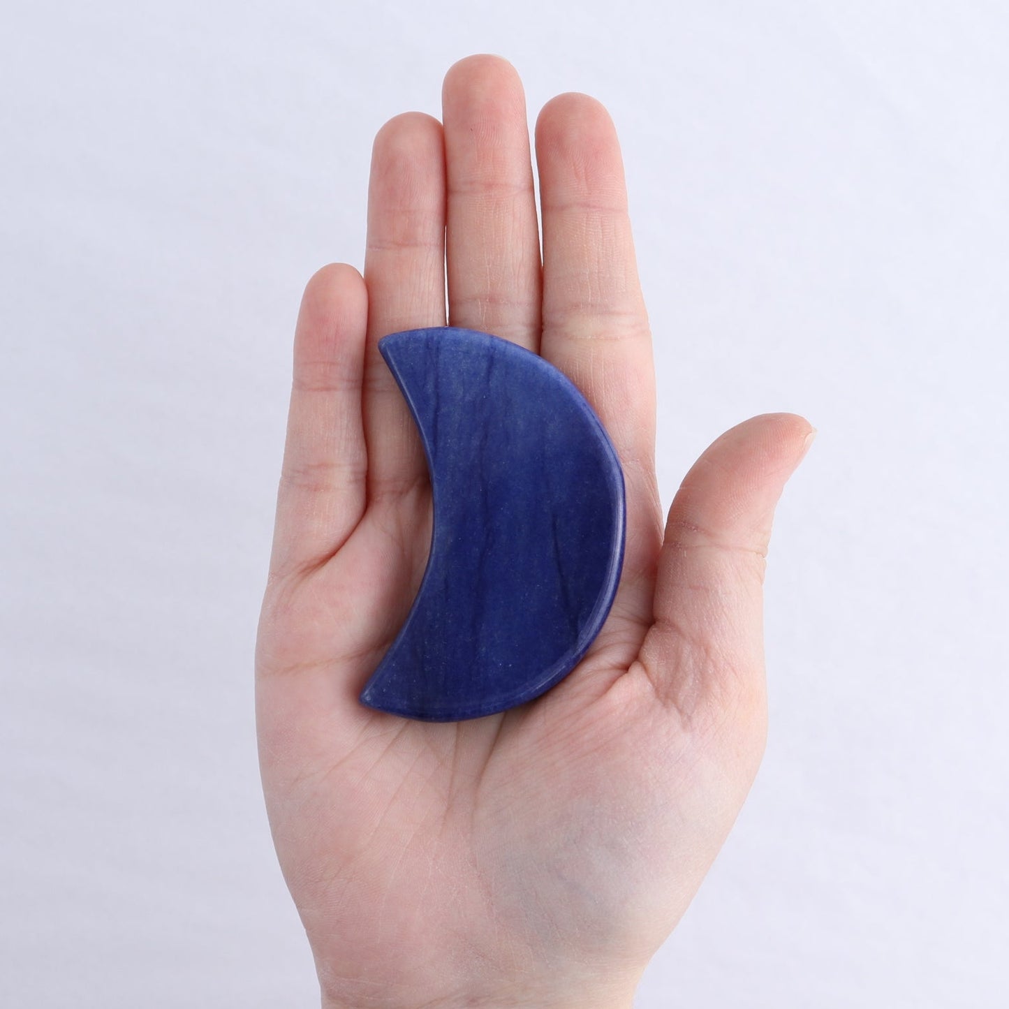 Blue Aventurine Flat Moon from Brazil | Mi Esperanza Minerals | Supplier of Crystals and Onyx