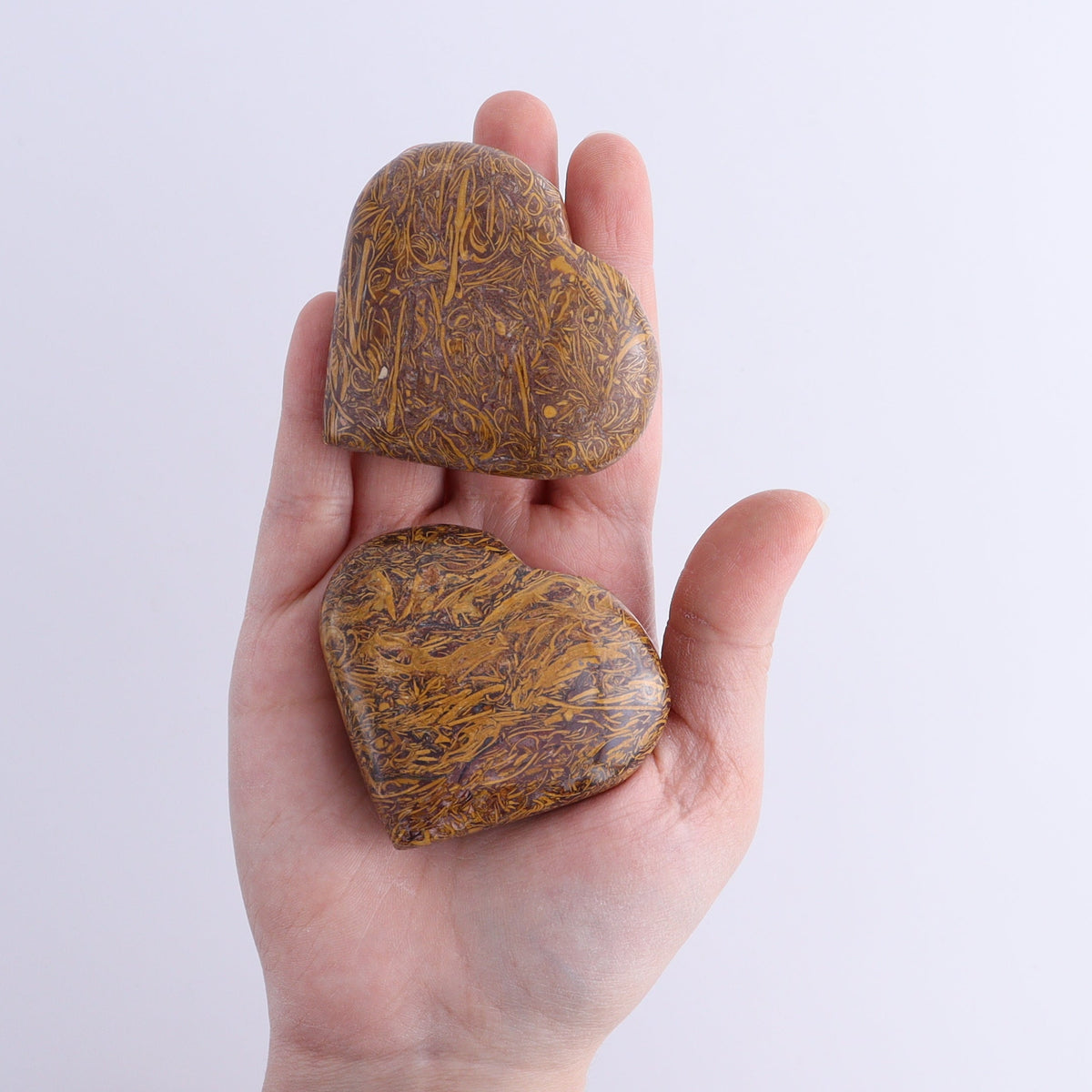 Calligraphy Jasper Hearts 1 kg Set | Mi Esperanza Minerals | Supplier of Crystals and Onyx