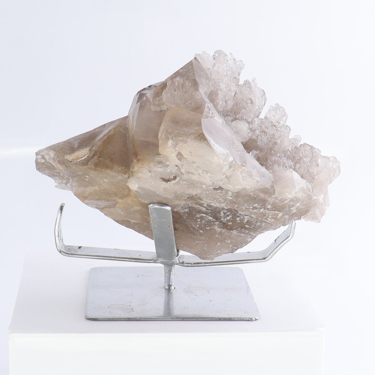 Smoky Quartz Cluster with Stand | Mi Esperanza Minerals | Supplier of Crystals and Onyx