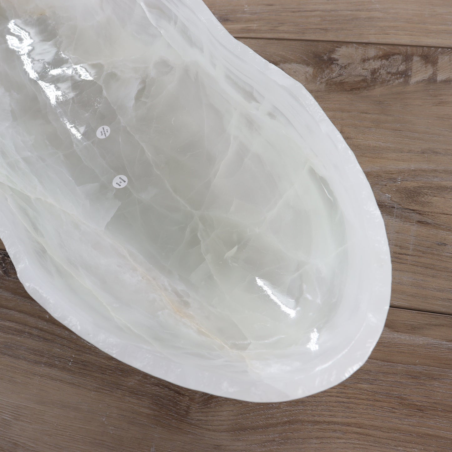 Mexican Onyx/Calcite Canoe Bowl | Mi Esperanza Minerals | Supplier of Crystals and Onyx