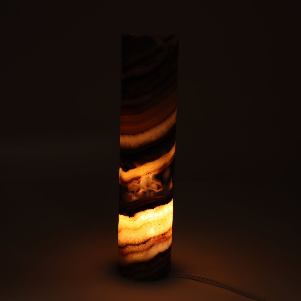 One White & Green Onyx Lamp Blind | Mi Esperanza Minerals | Supplier of Crystals and Onyx