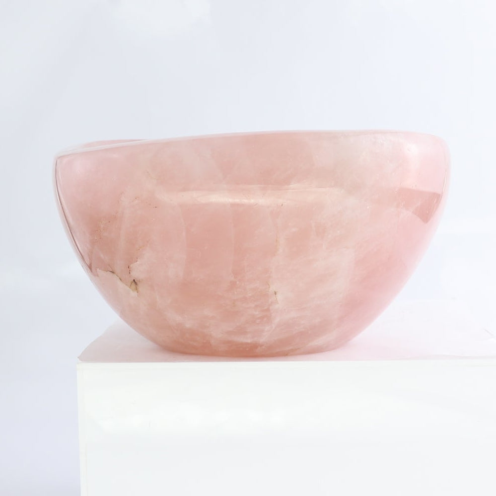 Rose Quartz Bowl 8"