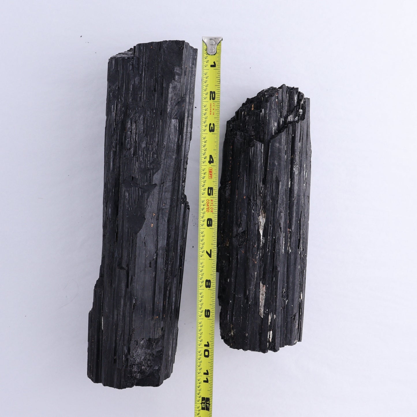 Black Tourmaline Log Set of 2 | Mi Esperanza Minerals | Supplier of Crystals and Onyx