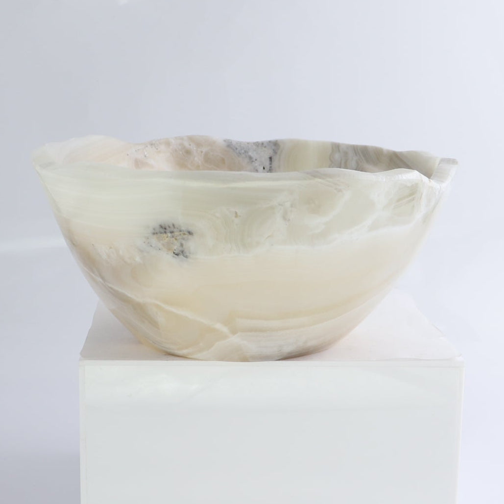 Mexican Onyx/Calcite Bowl 10"