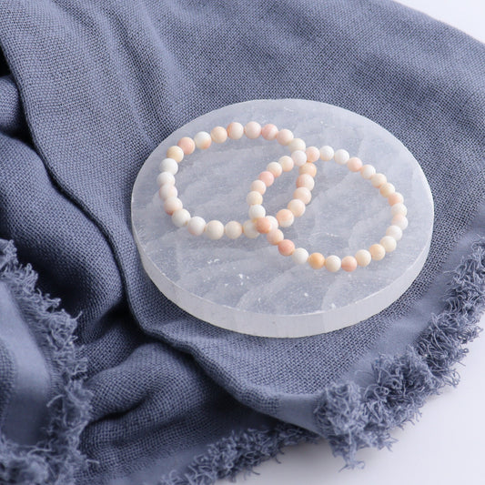 One Pink Conch Shell Bracelet | Mi Esperanza Minerals | Supplier of Crystals and Onyx