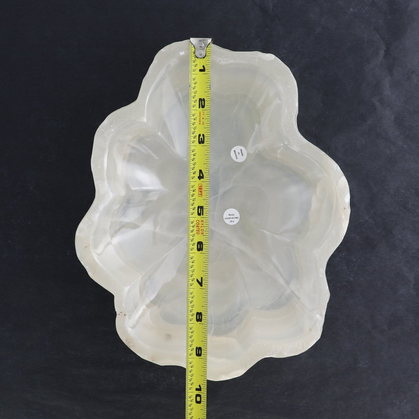 One Bowl Mexican Onyx/Calcite White Beige