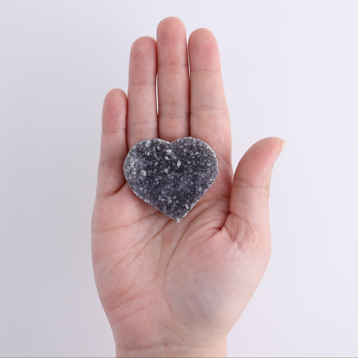Amethyst Hearts Set of 8