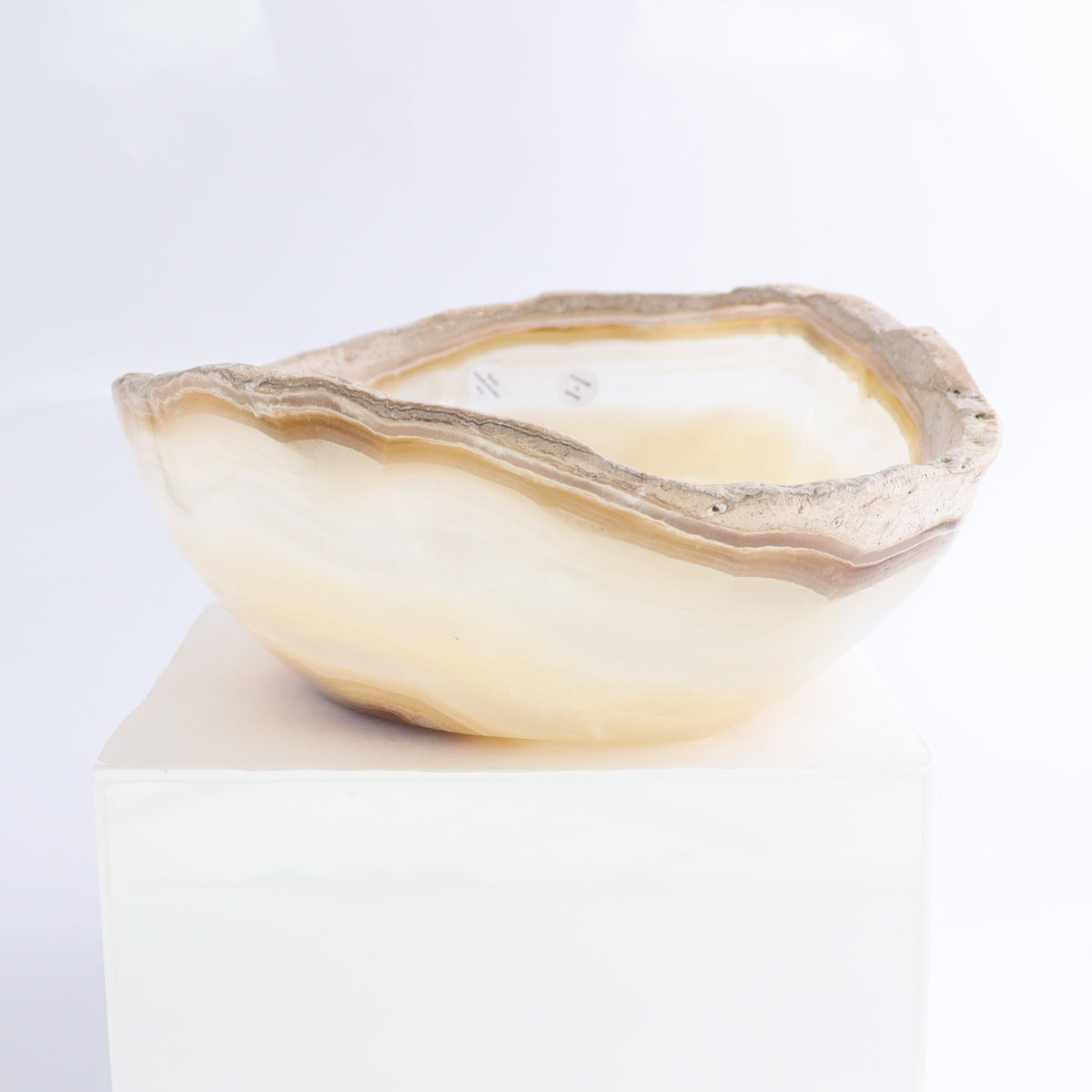 Mexican Onyx/Calcite Bowl 10" | Mi Esperanza Minerals | Supplier of Crystals and Onyx