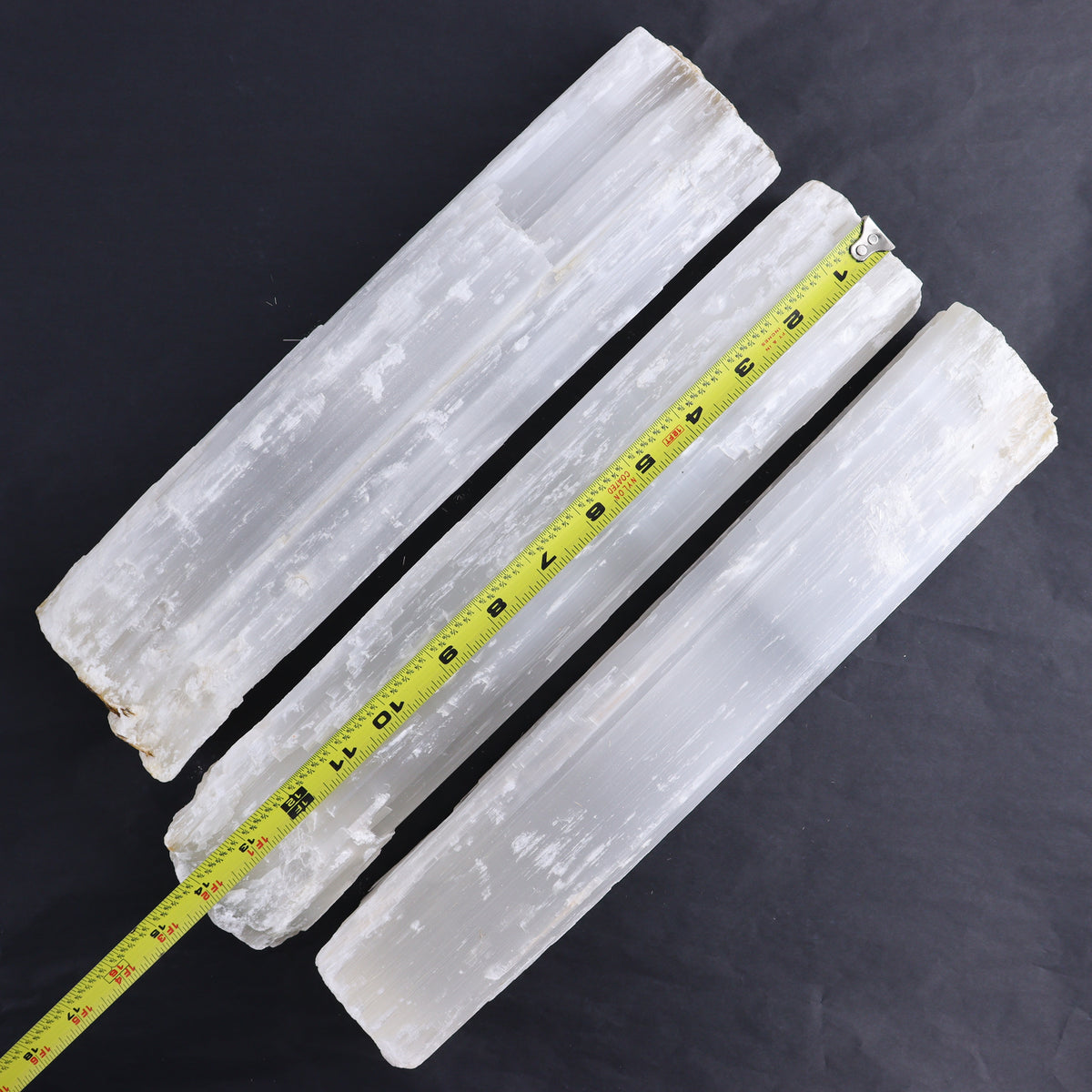 Selenite Logs Set of 3 | Mi Esperanza Minerals | Supplier of Crystals and Onyx