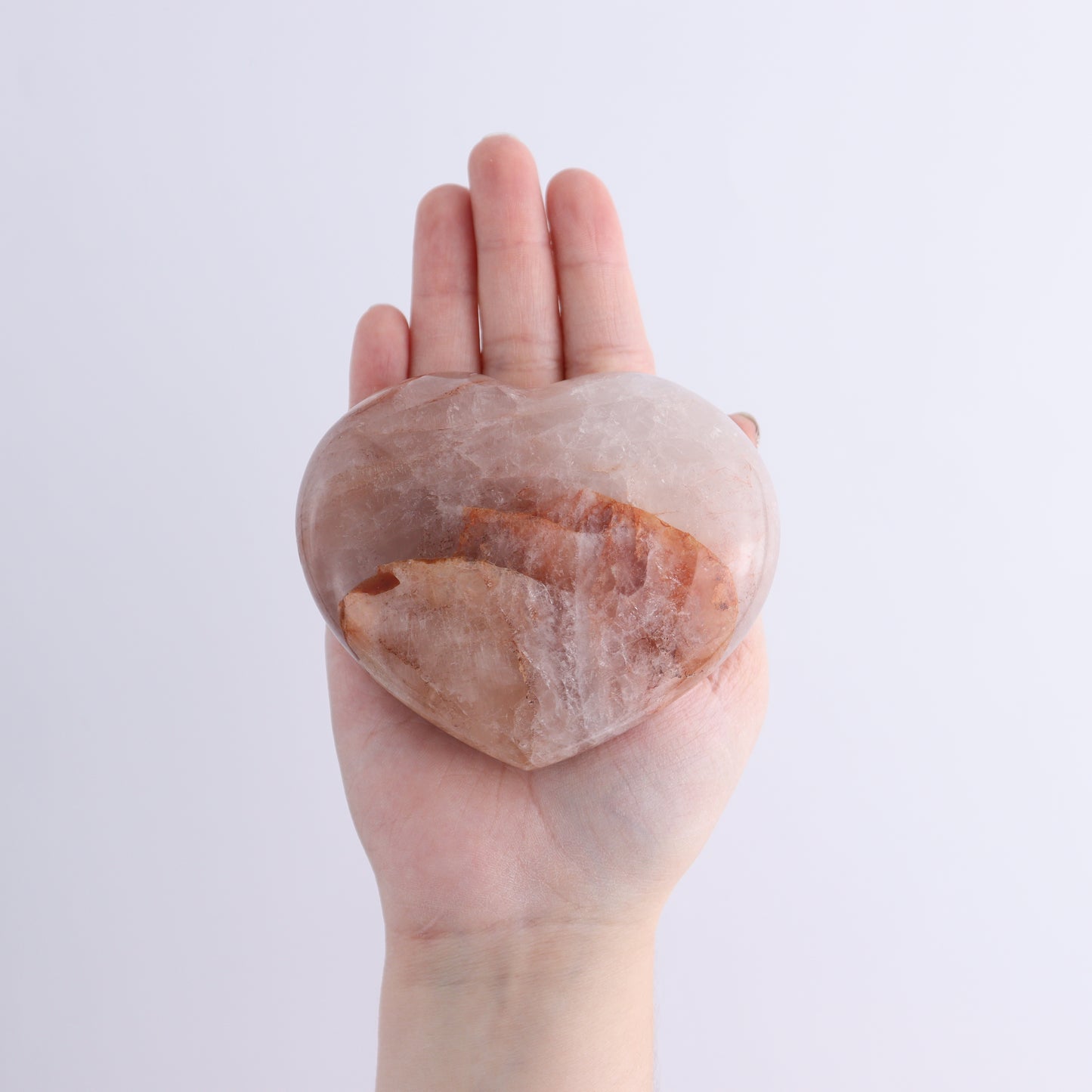 Fire Quartz Hearts Set of 6 | Mi Esperanza Minerals | Supplier of Crystals and Onyx