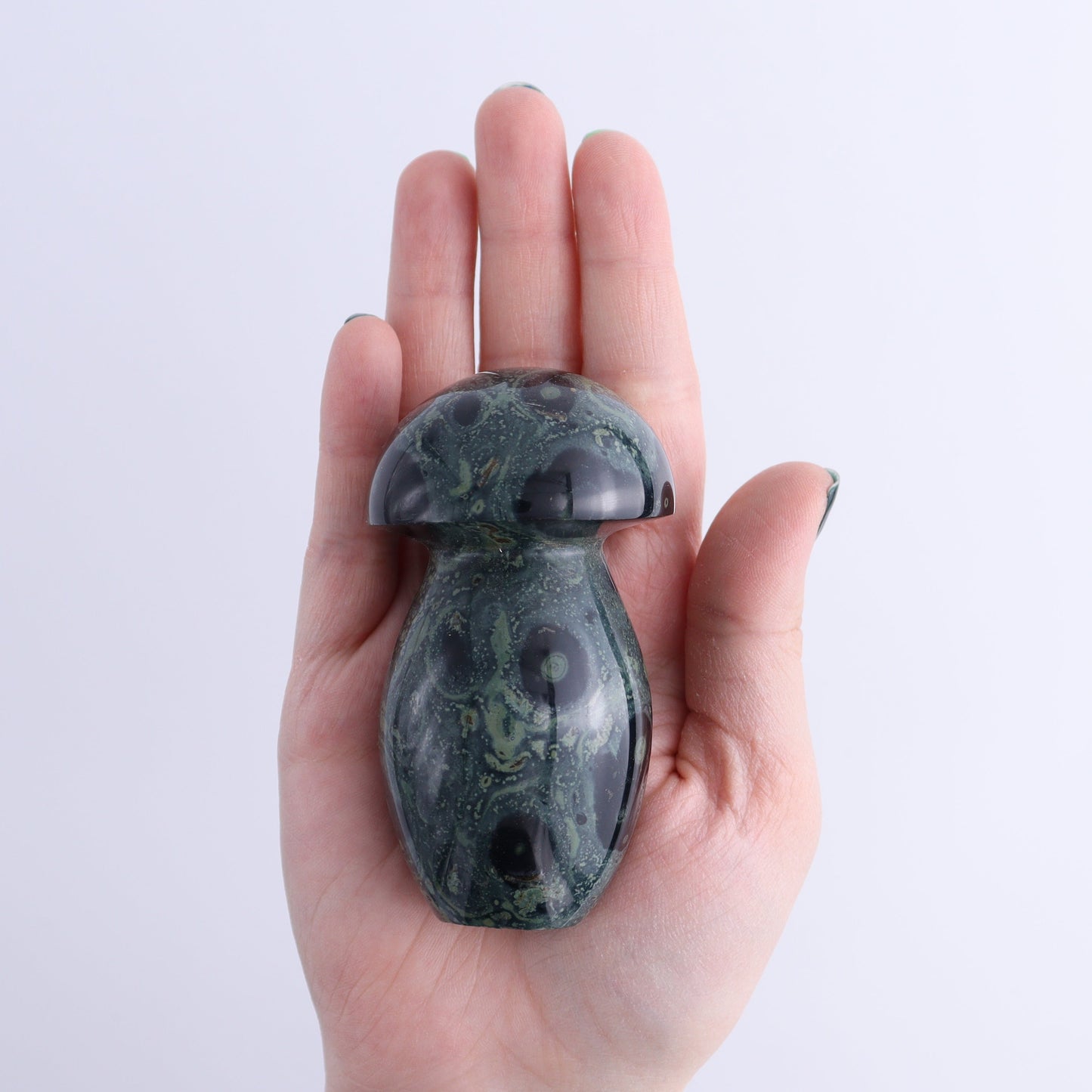 Kambaba Jasper Mushrooms Set of 7 | Mi Esperanza Minerals | Supplier of Crystals and Onyx