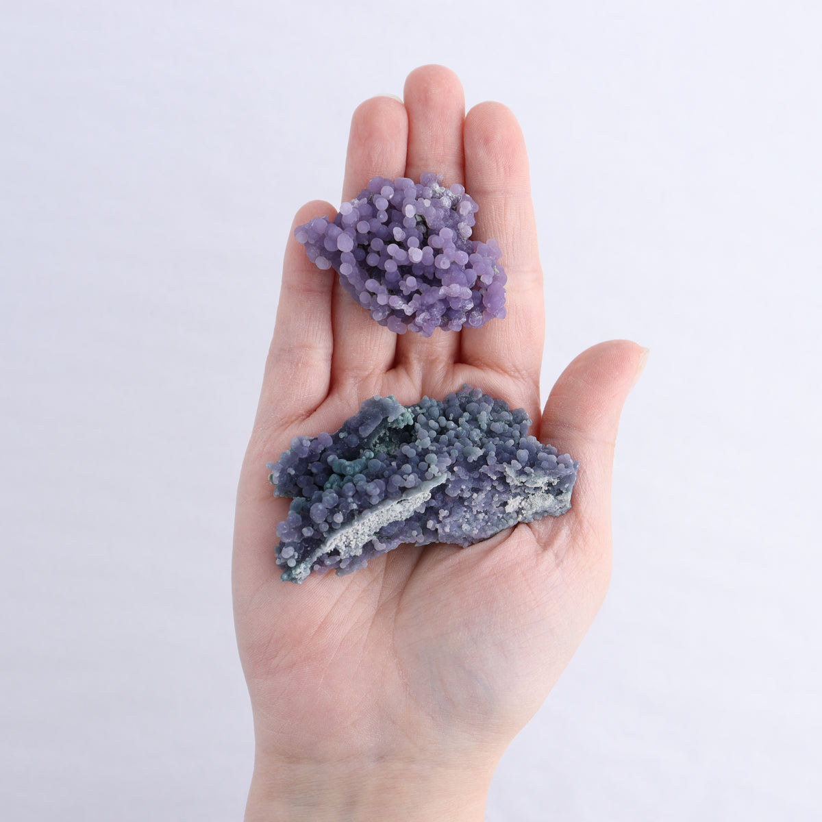 Grape Agate Cluster Set of 10 | Mi Esperanza Minerals | Supplier of Crystals and Onyx