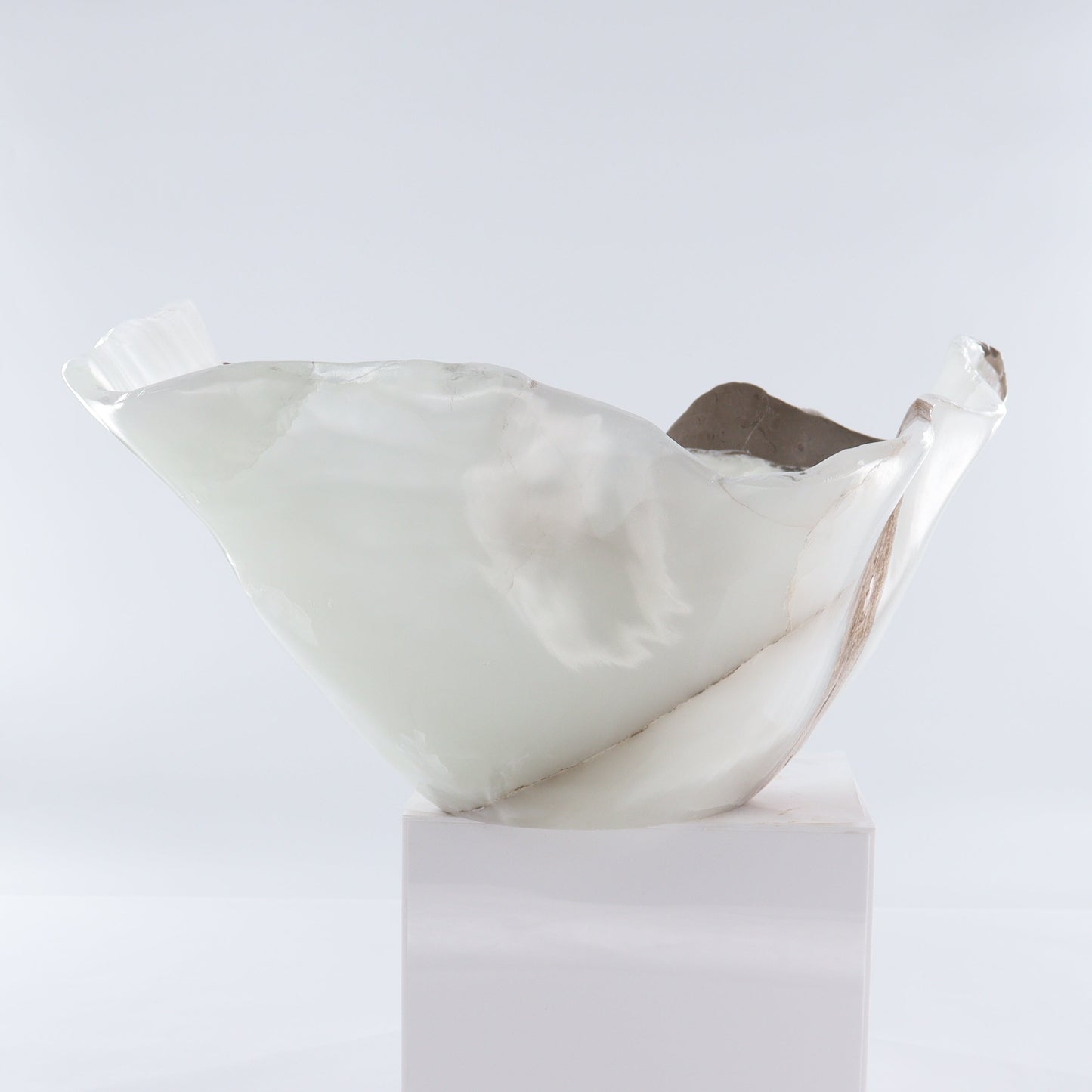 Mexican Onyx/Calcite Bowl 19" | Mi Esperanza Minerals | Supplier of Crystals and Onyx