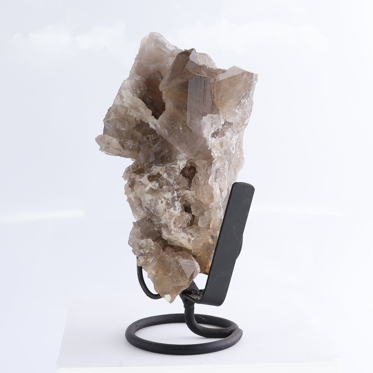 Smoky Quartz Cluster with Stand | Mi Esperanza Minerals | Supplier of Crystals and Onyx