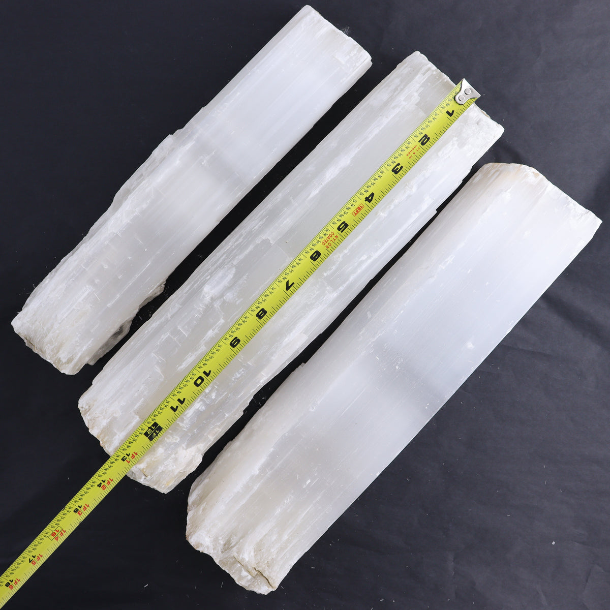 Selenite Logs Set of 3 | Mi Esperanza Minerals | Supplier of Crystals and Onyx