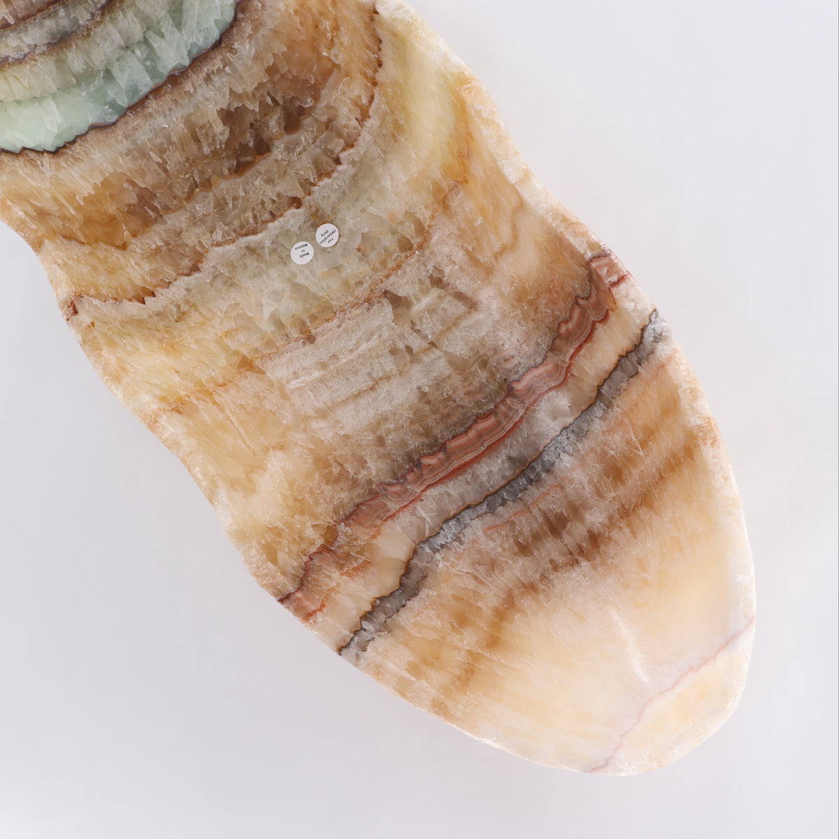 Mexican Onyx/Calcite Canoe Bowl | Mi Esperanza Minerals | Supplier of Crystals and Onyx