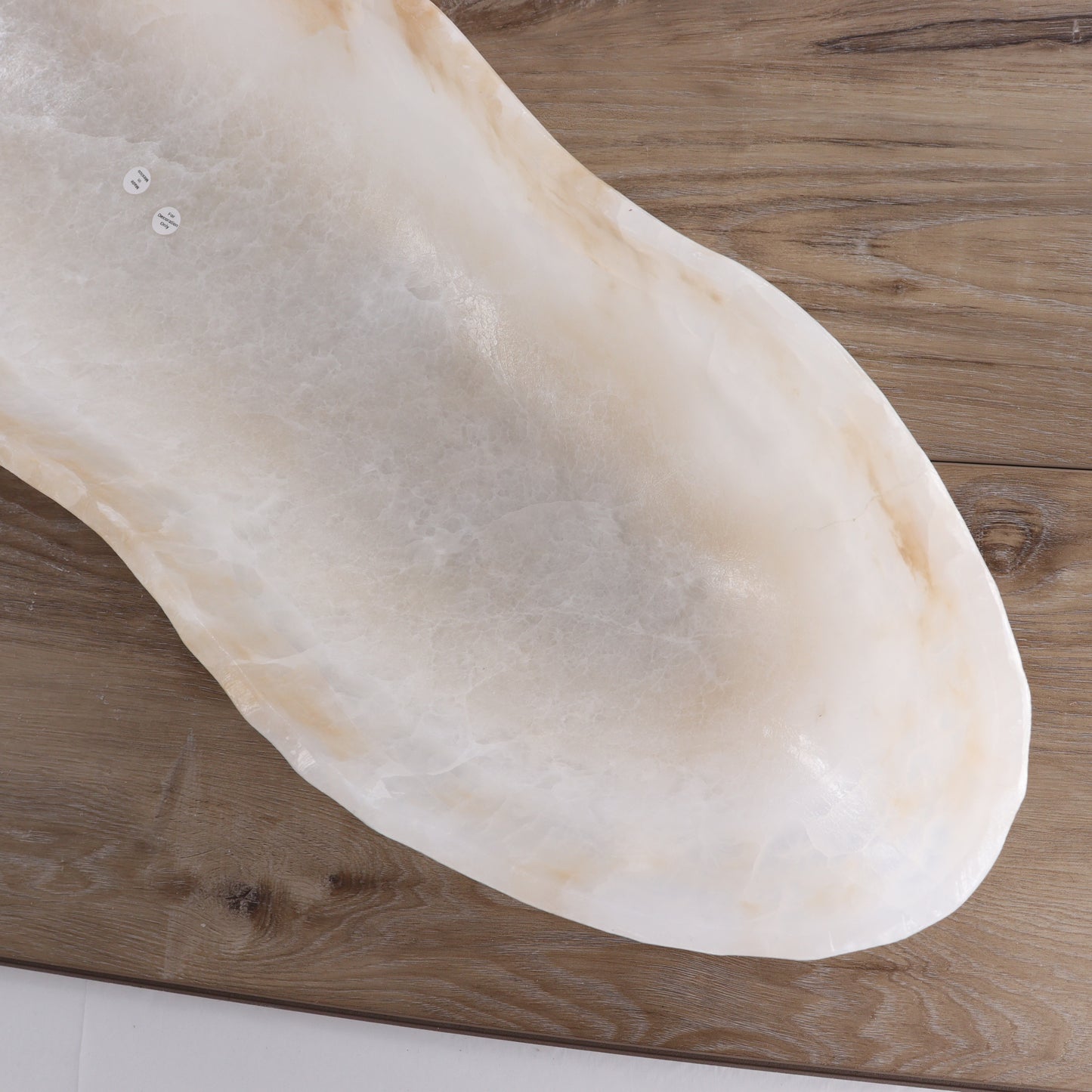 Mexican Onyx/Calcite Canoe Bowl 35" | Mi Esperanza Minerals | Supplier of Crystals and Onyx