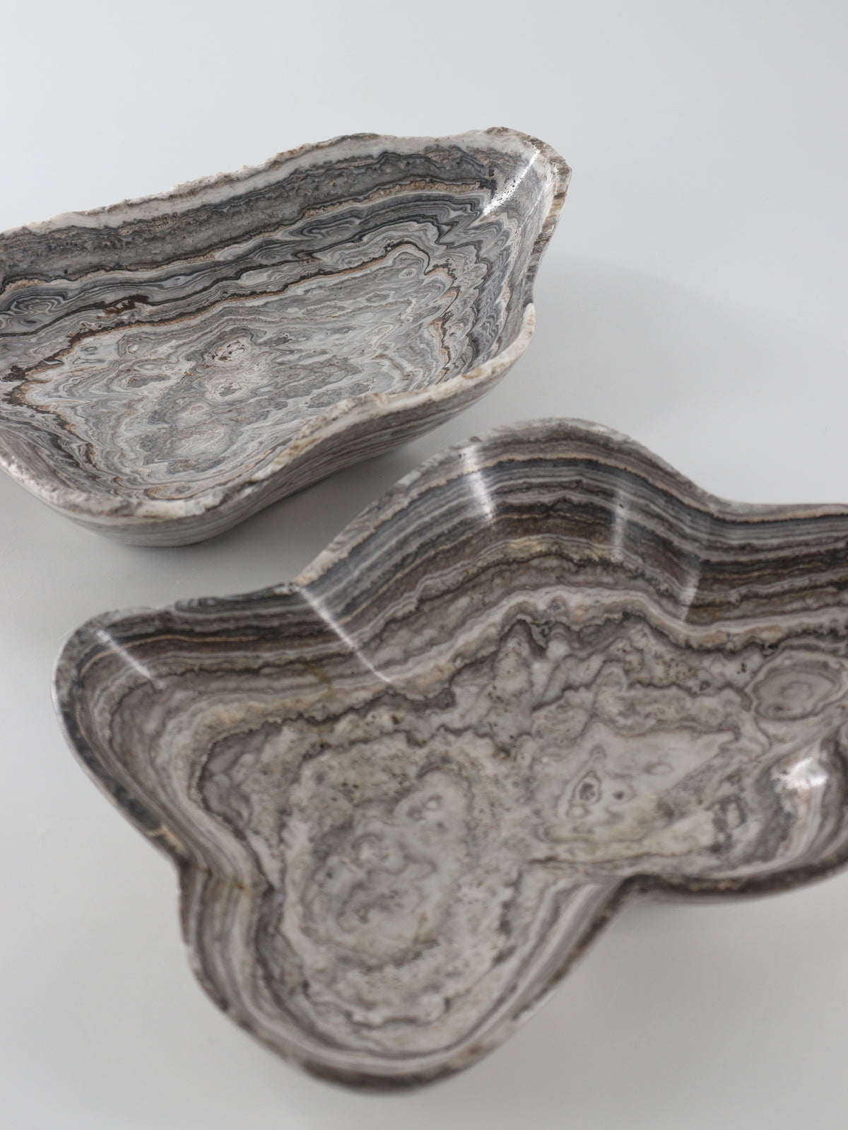 Zebra Onyx Bowls Set of 2 | Mi Esperanza Minerals | Supplier of Crystals and Onyx