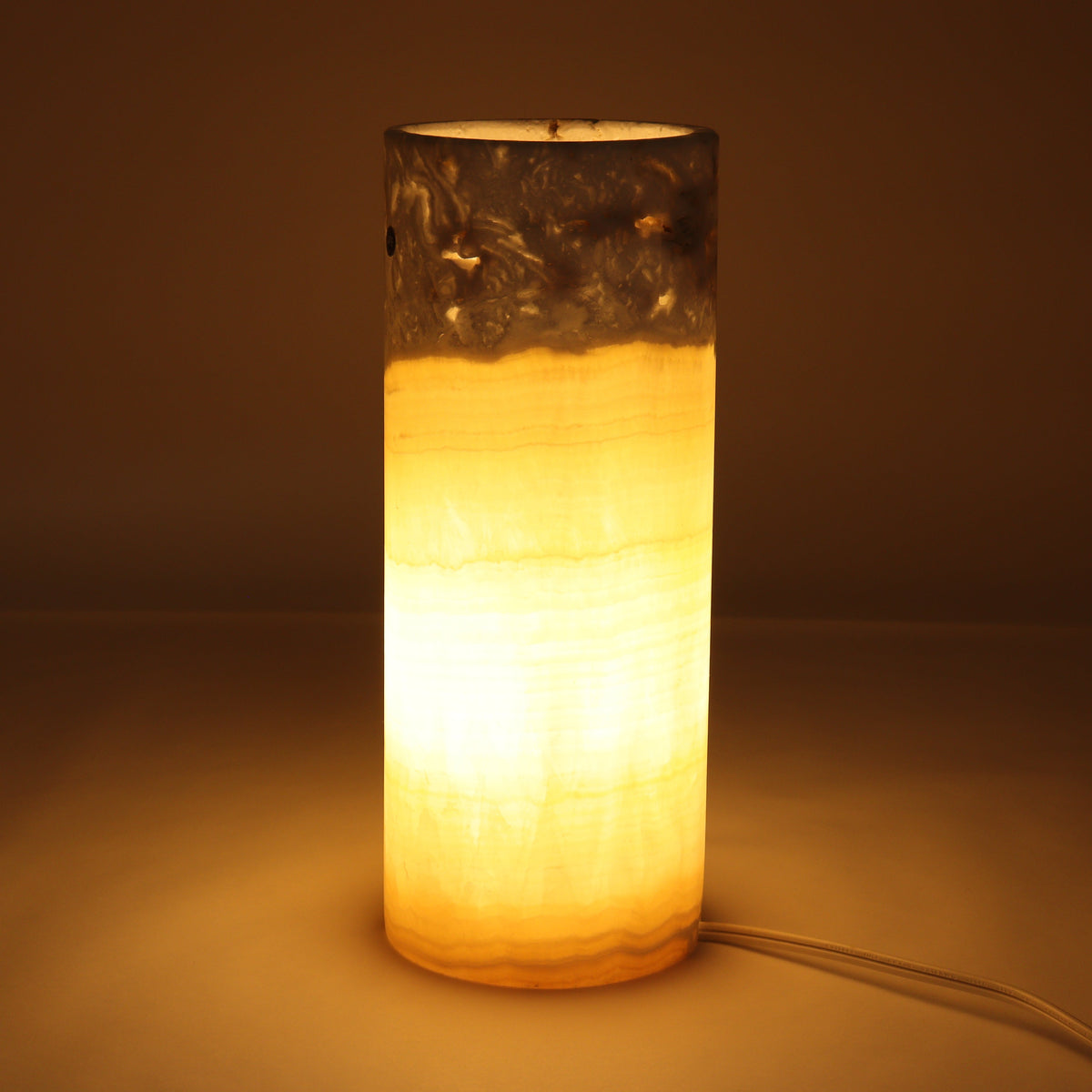 One Yellow Onyx Lamp Blind | Mi Esperanza Minerals | Supplier of Crystals and Onyx