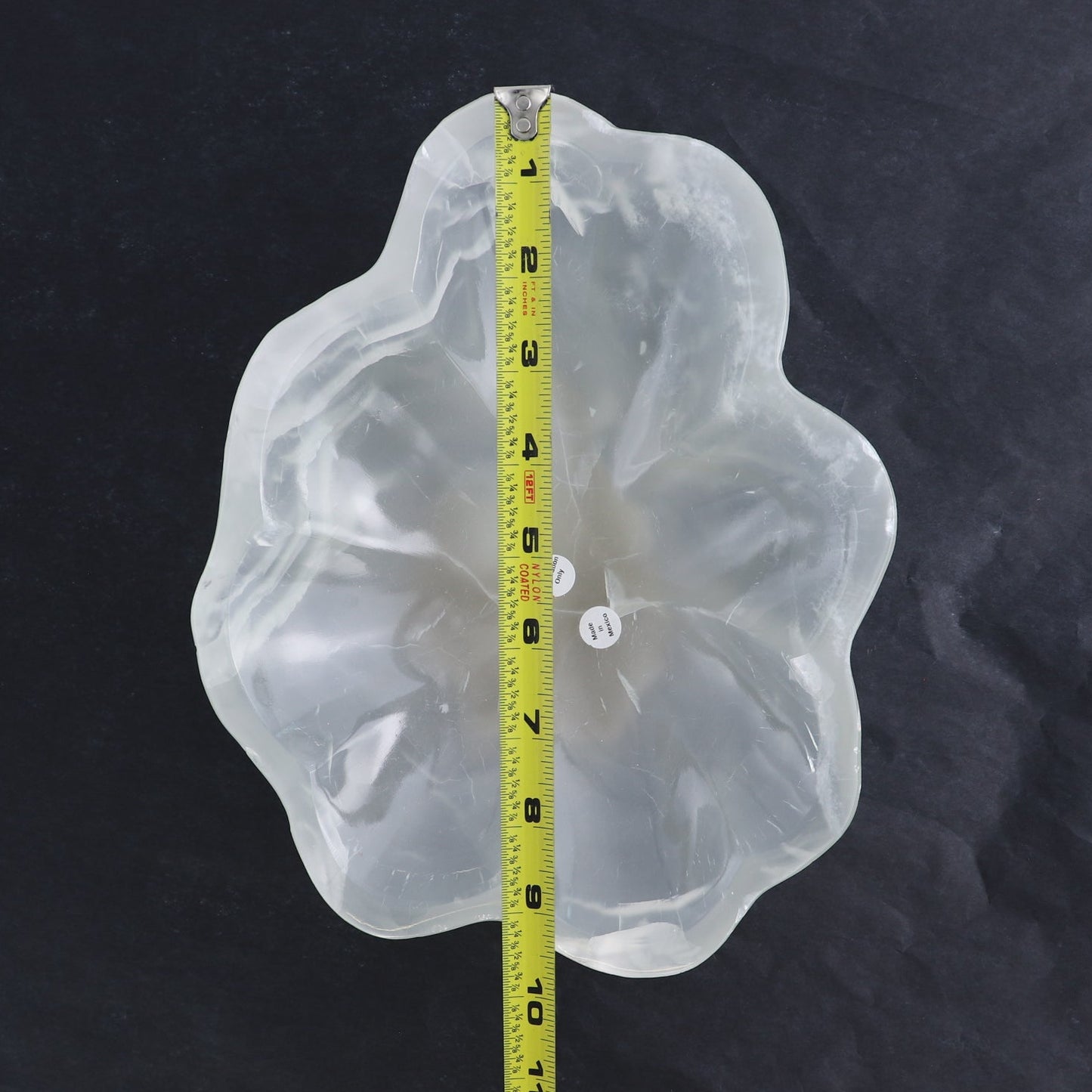One Bowl Mexican Onyx/Calcite Wide White