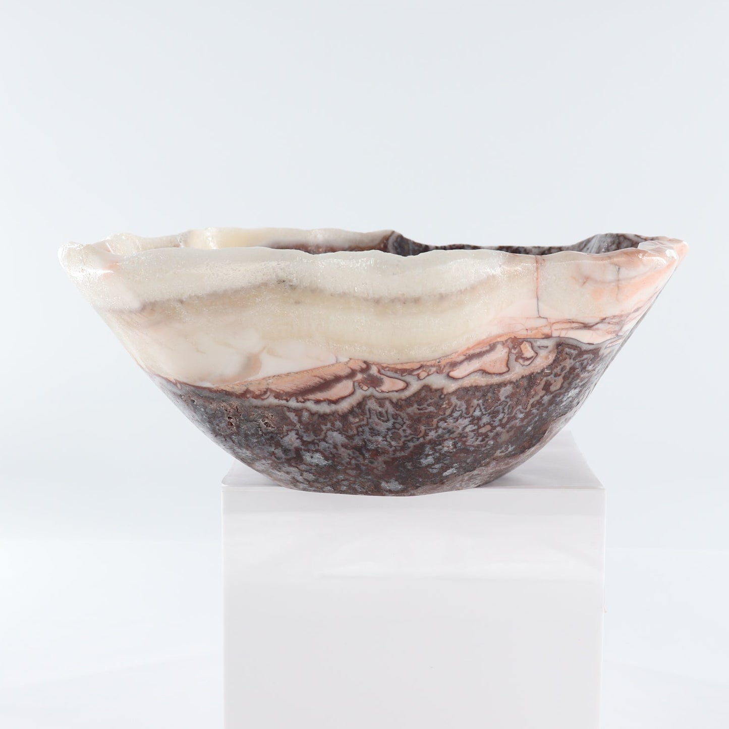 Mexican Onyx/Calcite Bowl 15"