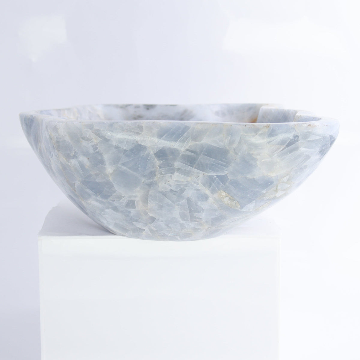 Blue Calcite Bowl | Mi Esperanza Minerals | Supplier of Crystals and Onyx
