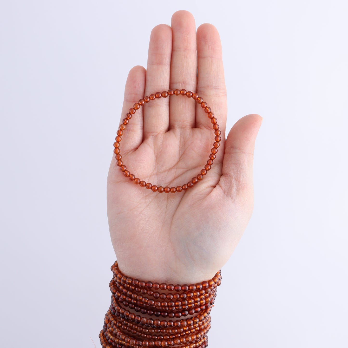 One Hessonite Garnet Bracelet