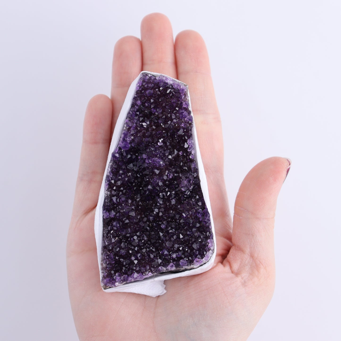 Uruguay Rainbow Amethyst Clusters Flat of 11 | Mi Esperanza Minerals | Supplier of Crystals and Onyx