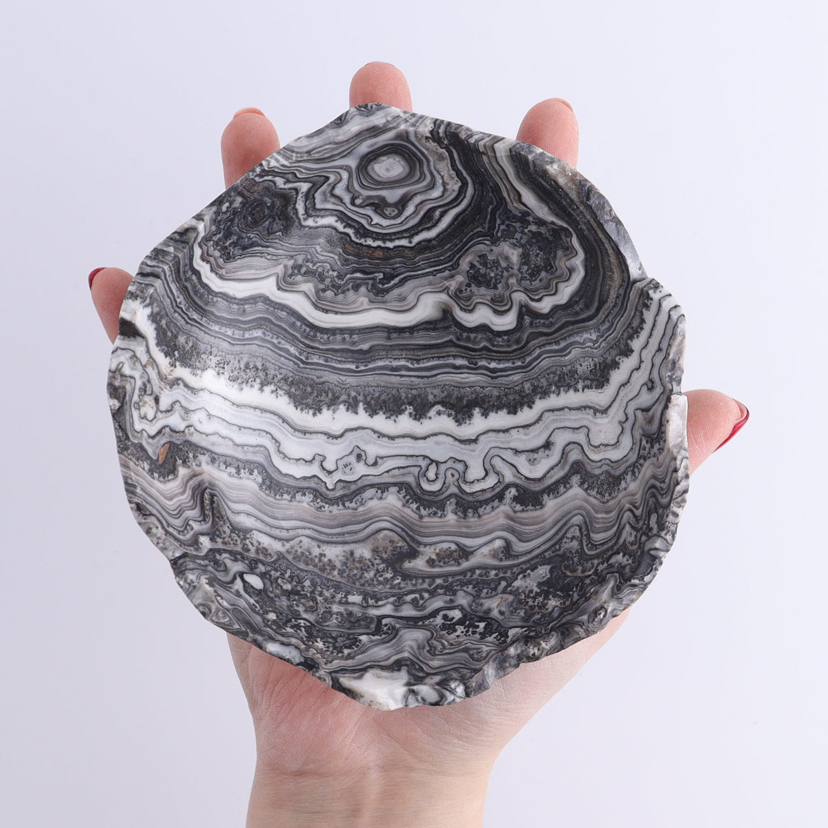 One Bowl (12 cm) Mexican Onyx/Calcite Zebra Rough | Mi Esperanza Minerals | Supplier of Crystals and Onyx