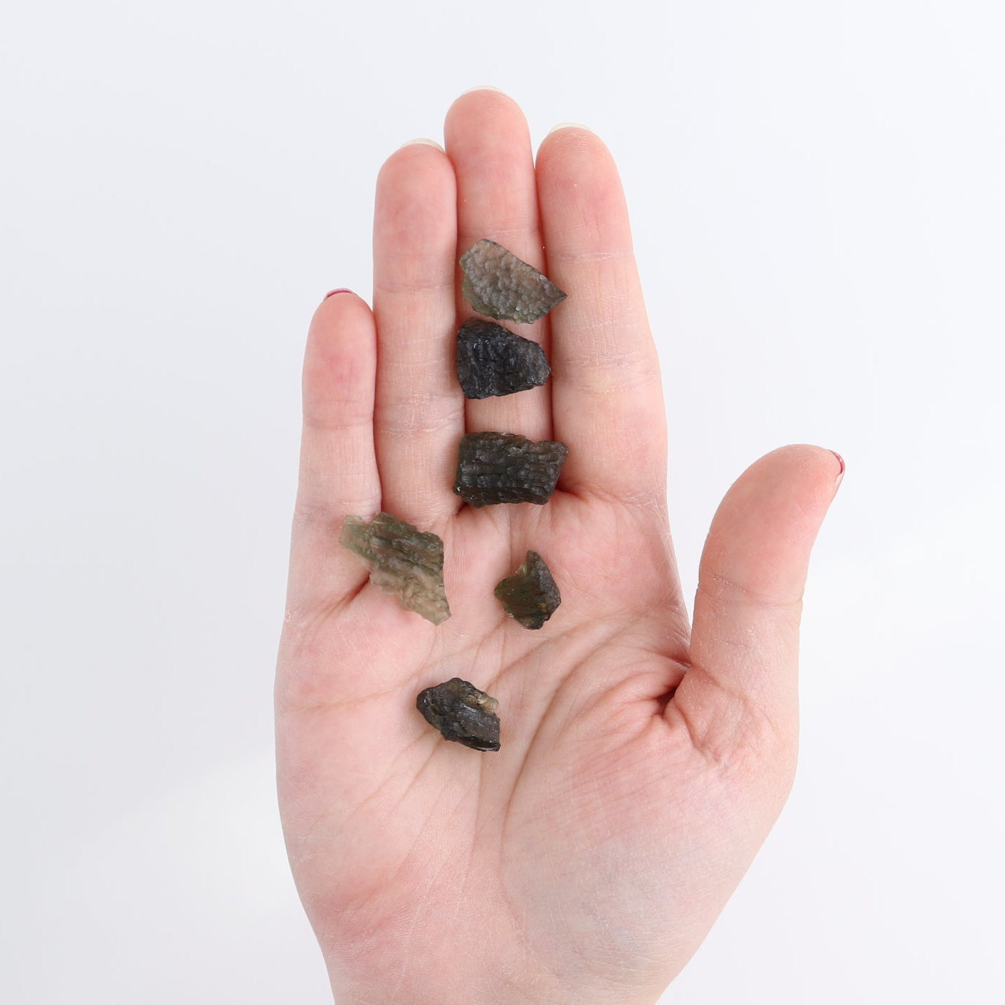 Moldavite Pieces Set of 6 | Mi Esperanza Minerals | Supplier of Crystals and Onyx