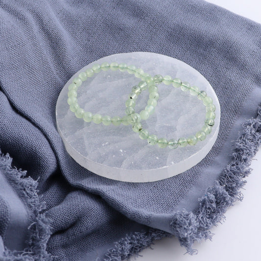 One Prehnite Bracelet 6-7mm | Mi Esperanza Minerals | Supplier of Crystals and Onyx