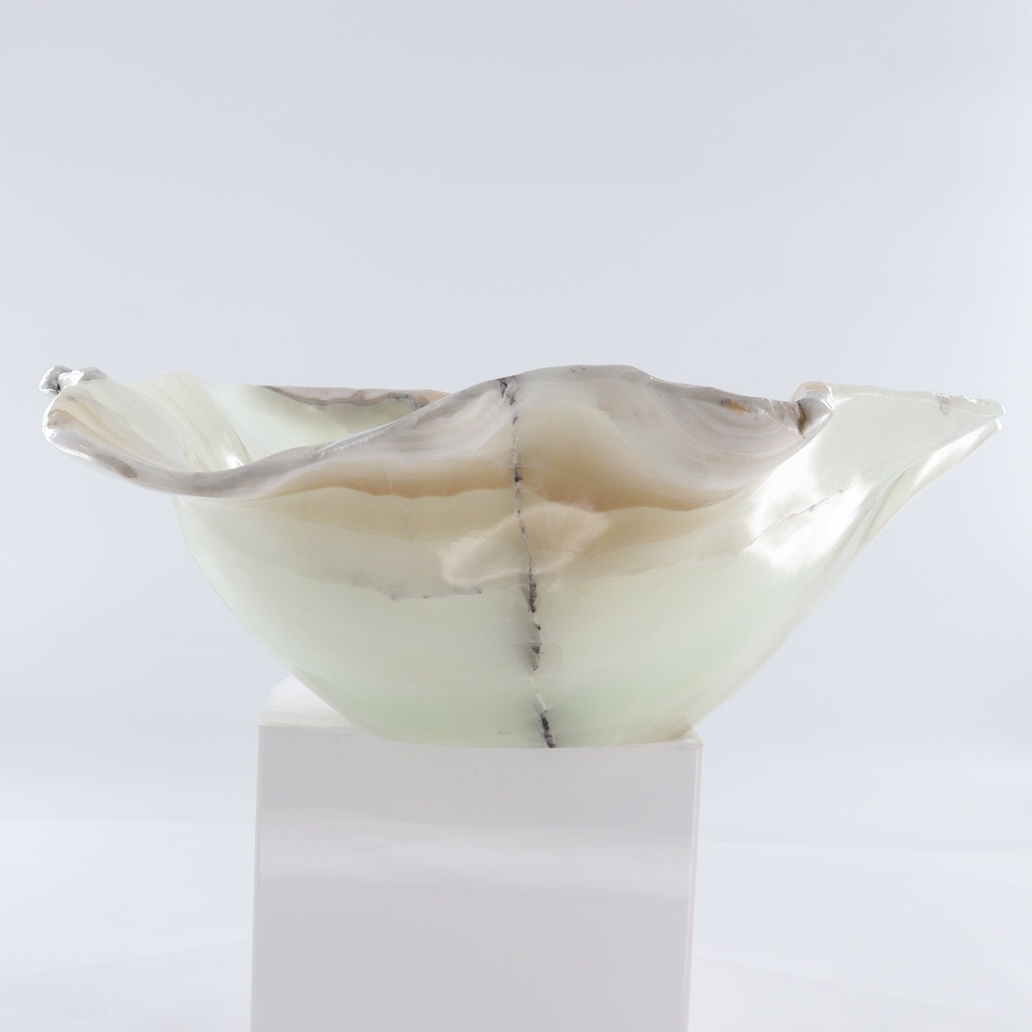 Mexican Onyx/Calcite Bowl 20" | Mi Esperanza Minerals | Supplier of Crystals and Onyx