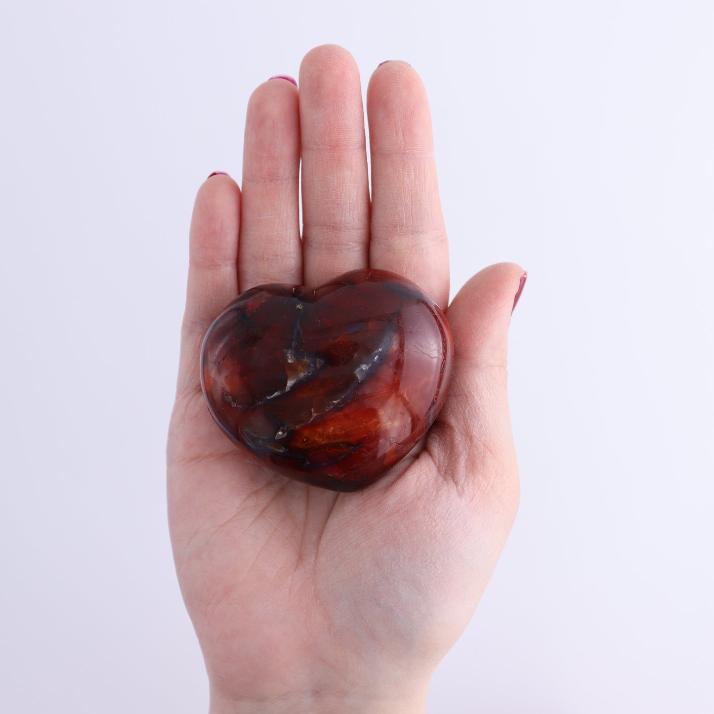 Carnelian Hearts Set of 6 | Mi Esperanza Minerals | Supplier of Crystals and Onyx