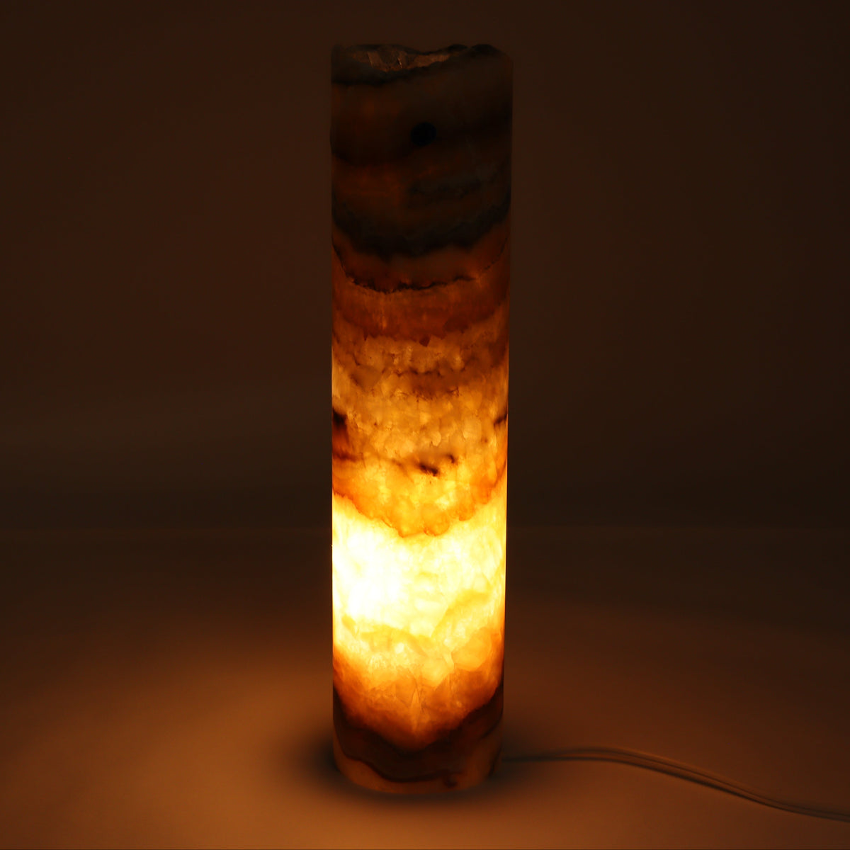 One Green & Honey Onyx Lamp Blind | Mi Esperanza Minerals | Supplier of Crystals and Onyx