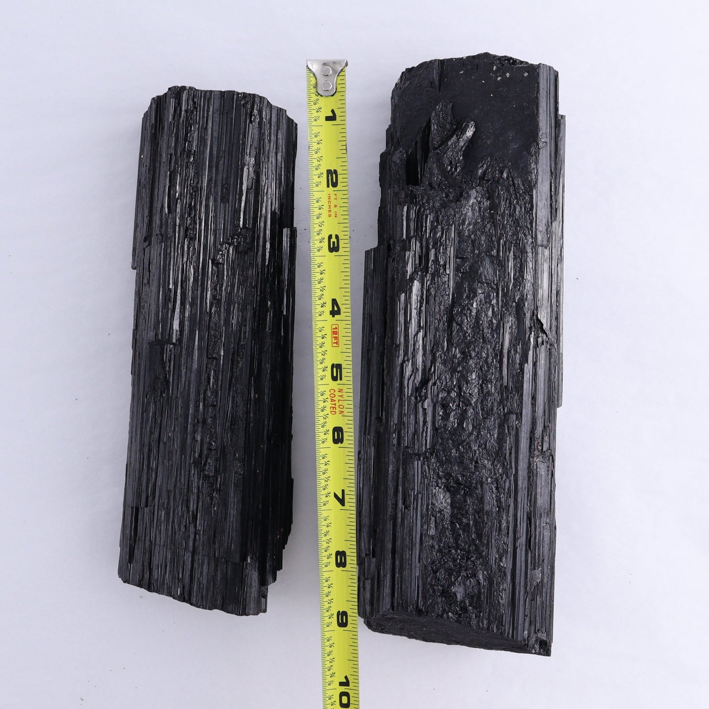 Black Tourmaline Log Set of 2 | Mi Esperanza Minerals | Supplier of Crystals and Onyx
